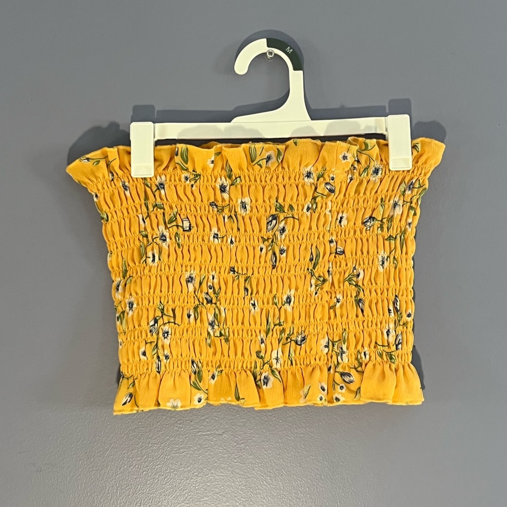 Kendall & Kylie cropped floral tube top size XS